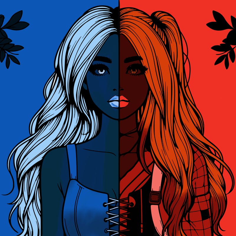 realistic girl split