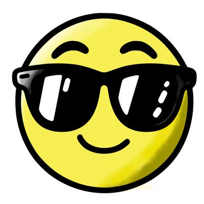 emoji with sunglasses