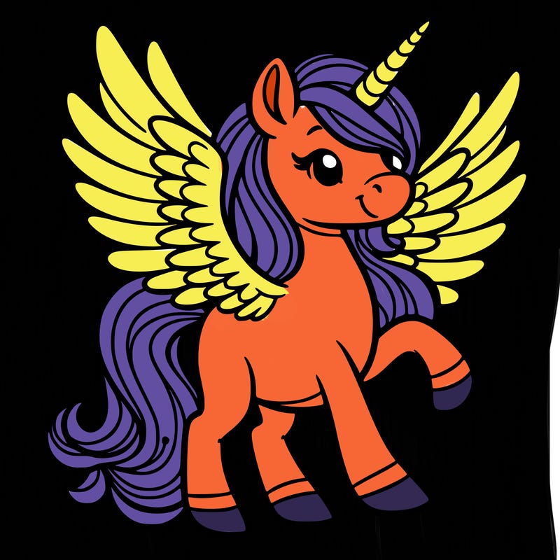 unicorn with wings