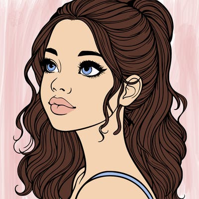 beautiful realistic girl