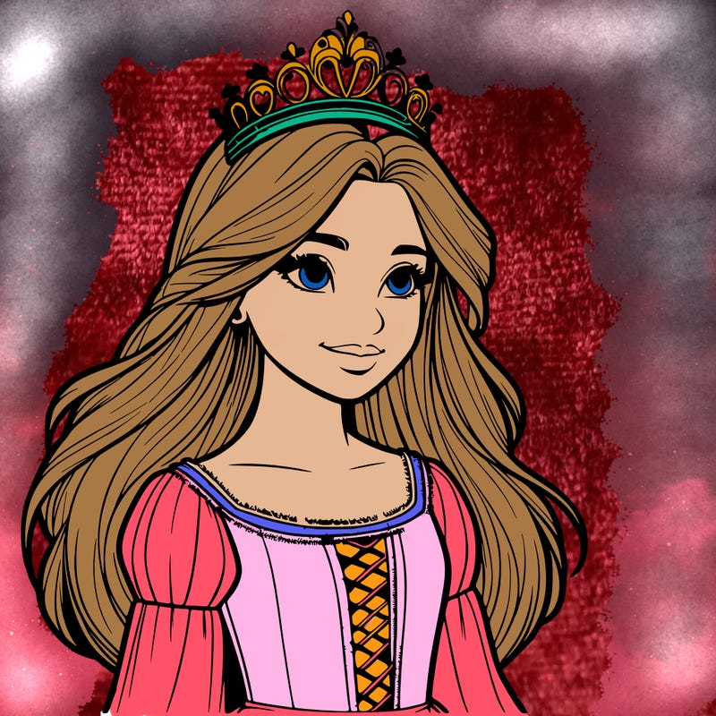 a realistic medieval princess with a tiara