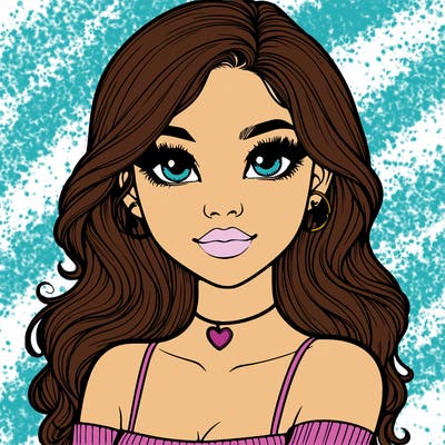 realistic pretty girl