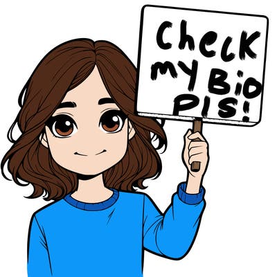 realistic girl holding up a sign