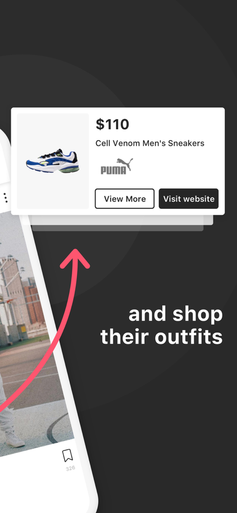 21 Buttons: Fashion Network - Produktinformationskarte für Puma-Sneaker im sozialen Mode-Netzwerk von 21 Buttons