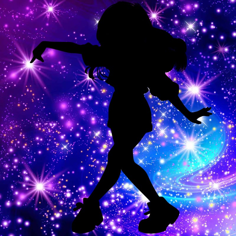 realistic girl danceing