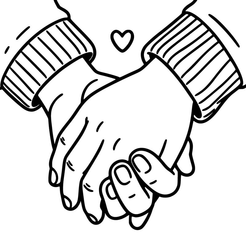 holding hands