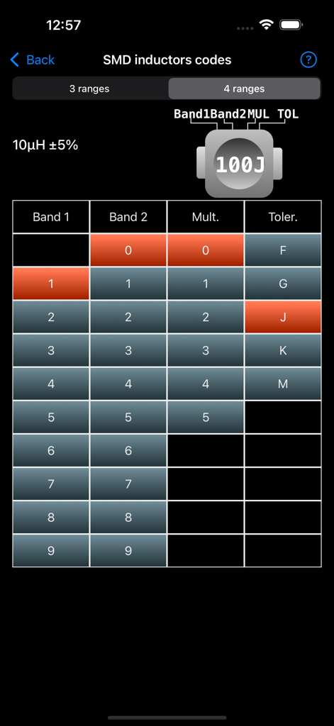 Electronic Component Codes Pro - Reference App | MWM