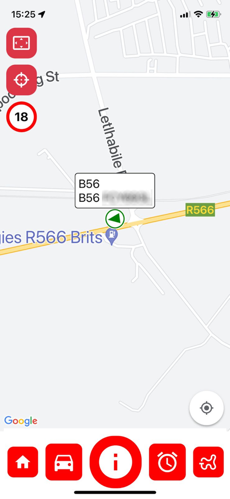 DigitWeb - DigitWeb mobile app interface showing real time vehicle tracking on a street map