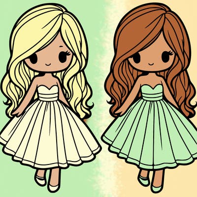 girl in a flowy dress