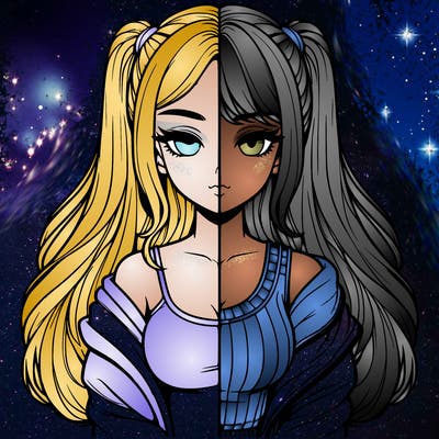 realistic girl split