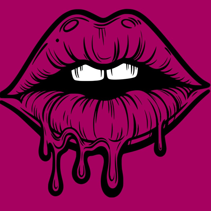 lips that look realistic and drip