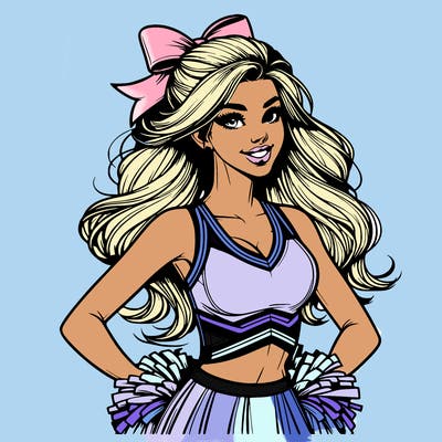 realistic cheerleader