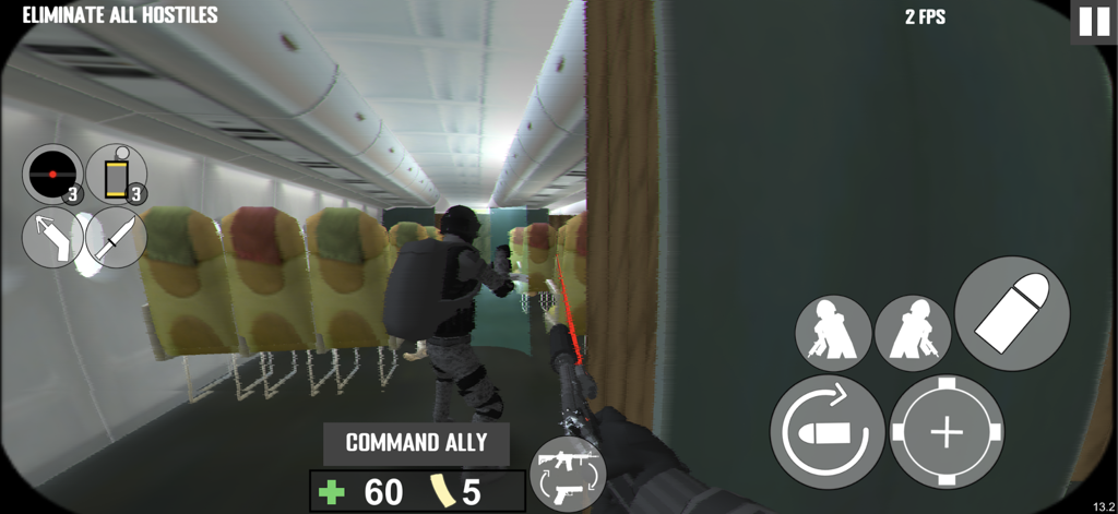 Project Breach 2 COOP CQB FPS - Gameplay of Project Breach 2 showing a tactical first person shooter mission inside an airplane cabin