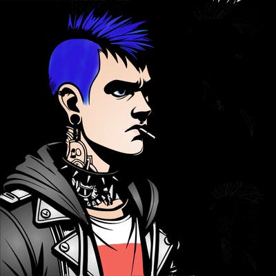 realistic punk guy
