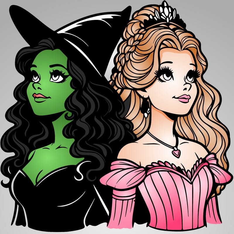 'elphaba and glinda (realistic)