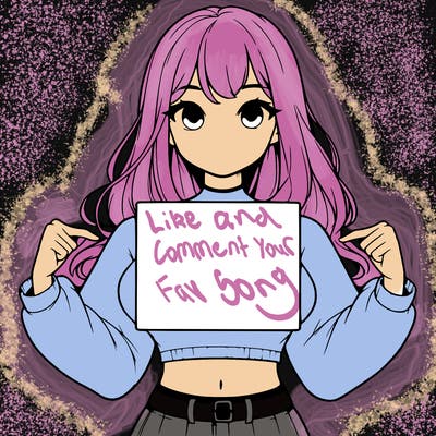 girl holding a blank sign in a long sleeve crop top
