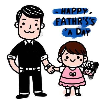 father’s day card from a girl