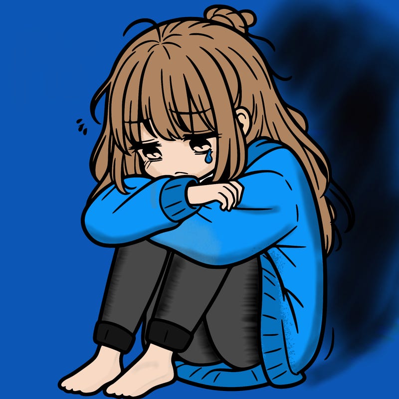depressed girl