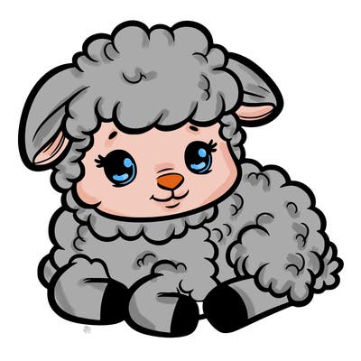 a baby sheep