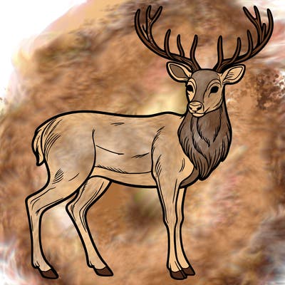 male deer