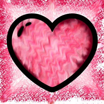 a blank heart