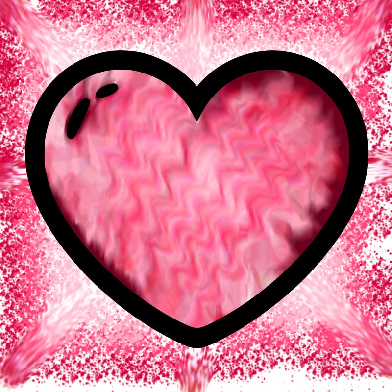 a blank heart