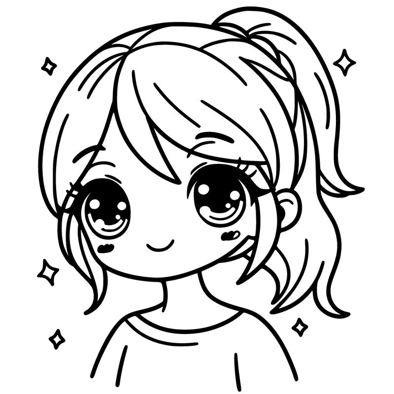 easy pretty girl drawing