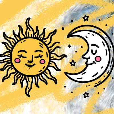 sun and moon