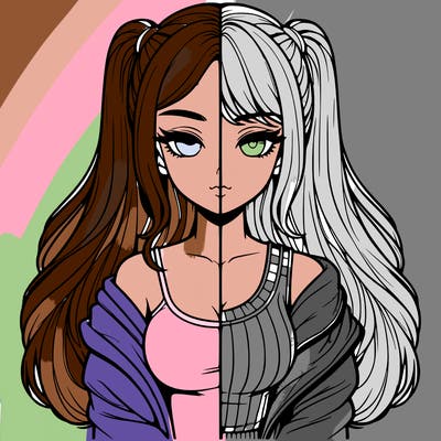 realistic girl split