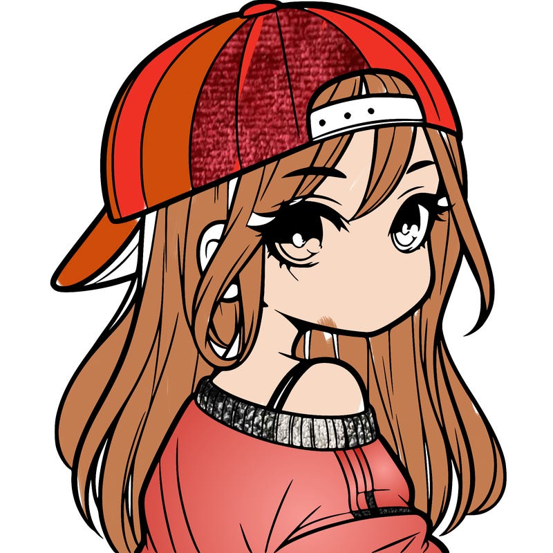 girl with a backward hat on