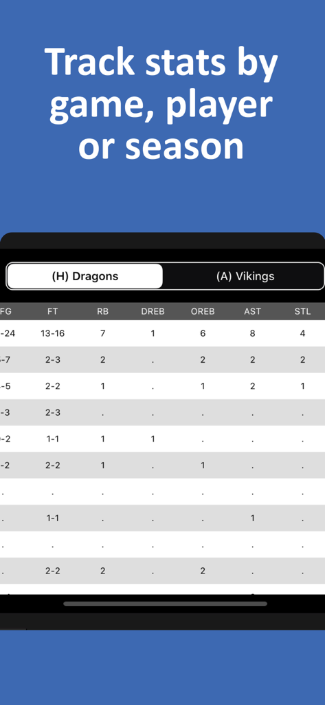 Field Hockey Scorebook + Stats - Sports App | MWM