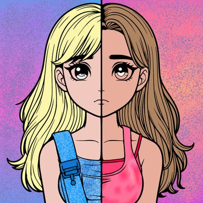 realistic girl split