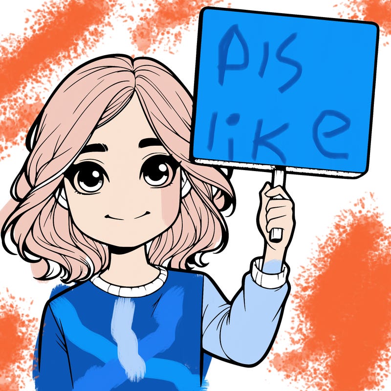 realistic girl holding up a sign