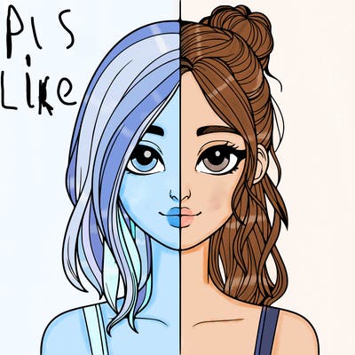 realistic girl split