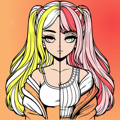 realistic girl split