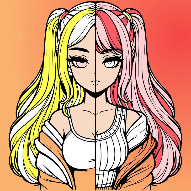 realistic girl split