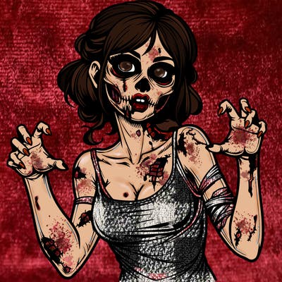 realistic zombie girl