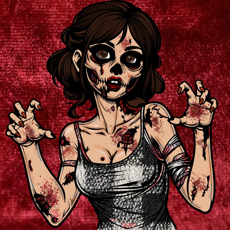 realistic zombie girl