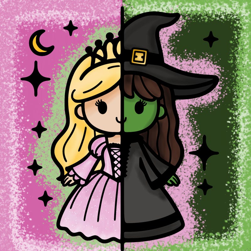 split princess and witch