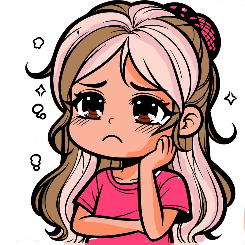 upset girl
