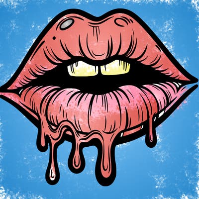 lips that look realistic and drip