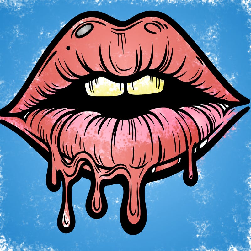 lips that look realistic and drip