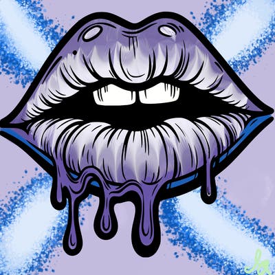 lips that look realistic and drip