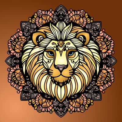lion mandala