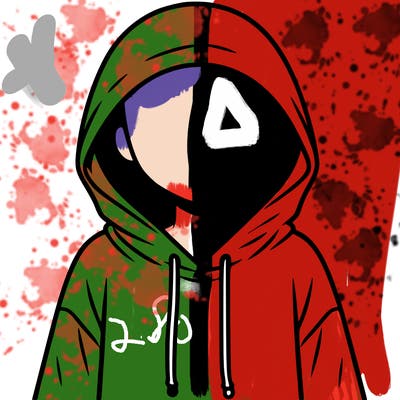 faceless girl in hoodie