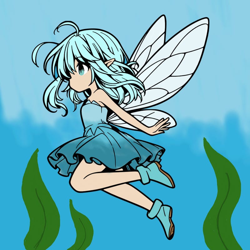 manga fairy flying