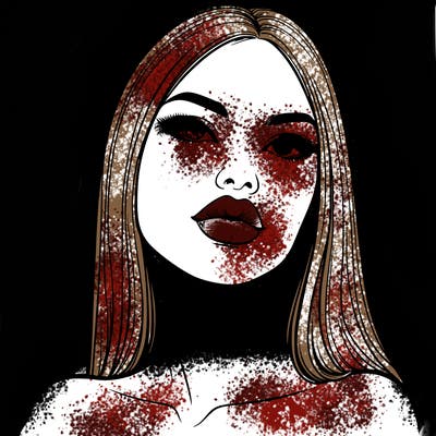 realistic woman with full lips