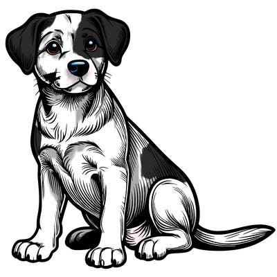 realistic dog
