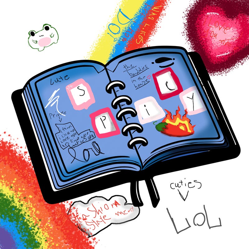 open note book blank