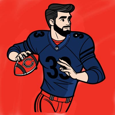 man playing for the chicago bears